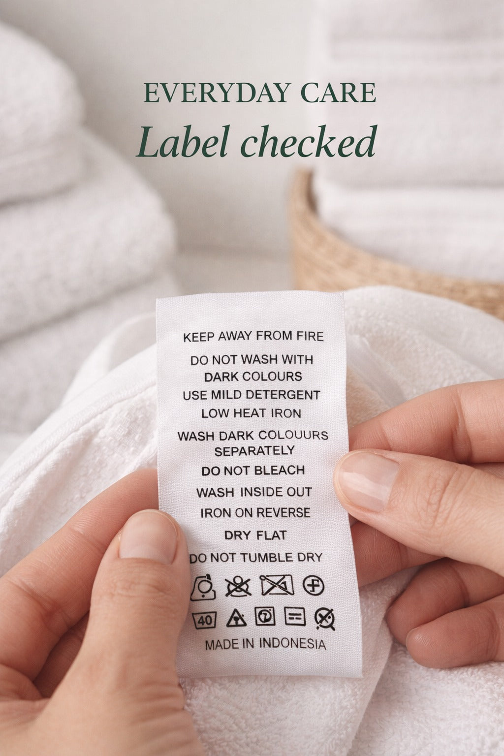 we wash everday laundry with care