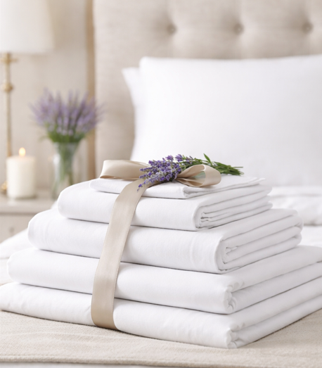 Beautiful pressed bedding